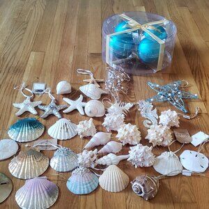 Coastal Beach Home Christmas Ornaments